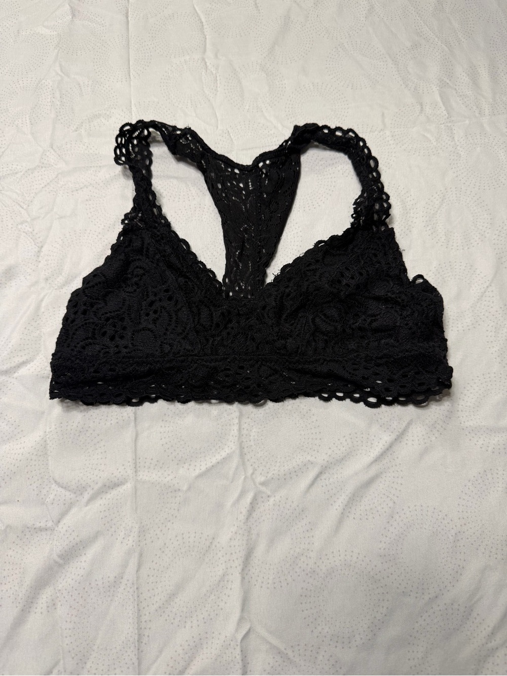 Ardene Black Lace Racerback Bralette